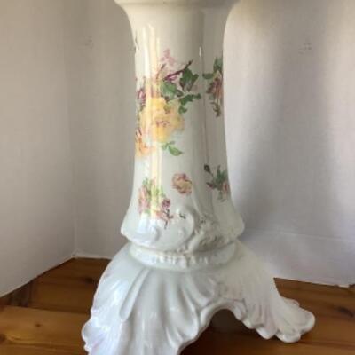 373 Porcelain Pedestal Plant Stand