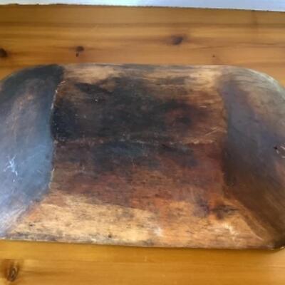 377 Vintage Hand Carved Wooden Bowl 