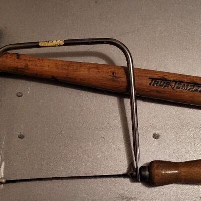 Lot 442: Vintage Hand Tools - TRUE TEMPER Hammer and Saw
