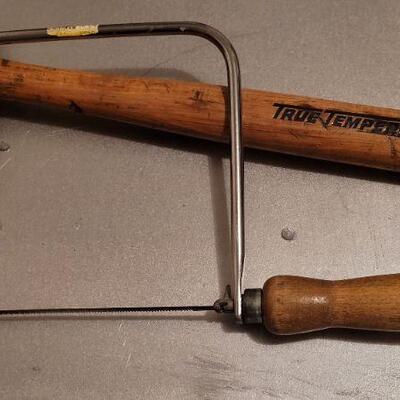 Lot 442: Vintage Hand Tools - TRUE TEMPER Hammer and Saw