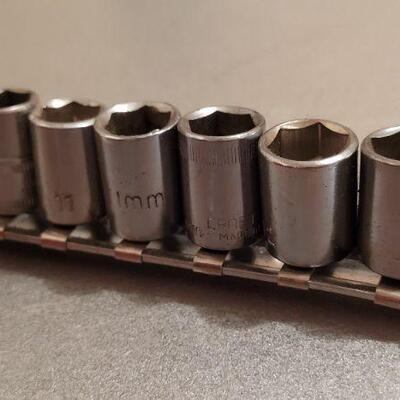 Lot 445: ALLTRADE Socket Organizer w/ Assorted Sockets