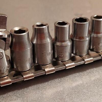 Lot 445: ALLTRADE Socket Organizer w/ Assorted Sockets