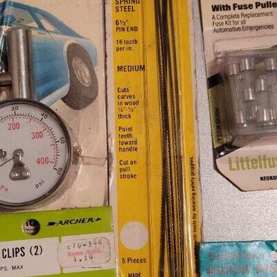 Lot 447: Assorted NEW Tools - Air Gauge, Fuse Kit and More