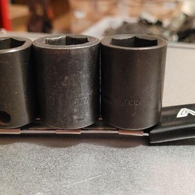 Lot 448: ALLTRADE Socket Organizer w/ Assorted Sockets 