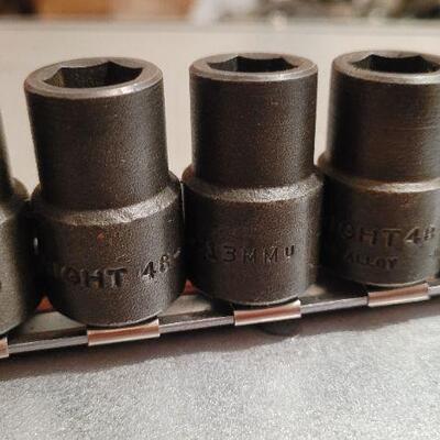 Lot 448: ALLTRADE Socket Organizer w/ Assorted Sockets 