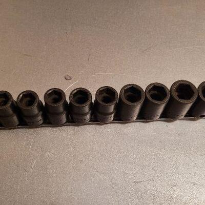 Lot 448: ALLTRADE Socket Organizer w/ Assorted Sockets 