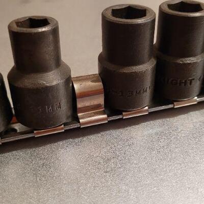 Lot 448: ALLTRADE Socket Organizer w/ Assorted Sockets 