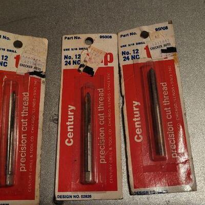 Lot 450: Assorted NEW Tools - Spark Plugs Hole Thread Chaser, Metal Drill Tap and More  