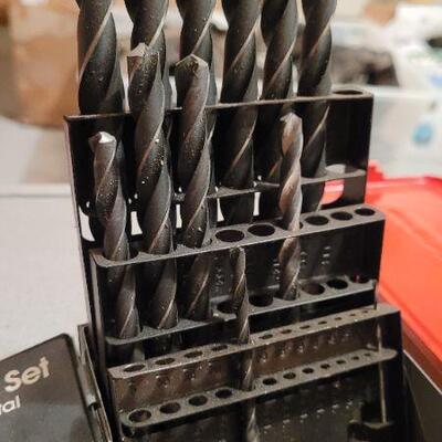 Lot 452: (2) Vintage Drill Bit Organizers w/ Assorted Bits
