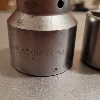 Lot 460: Assorted Vintage Tools - Deep Metric Sockets, Screwdriver Bits and More