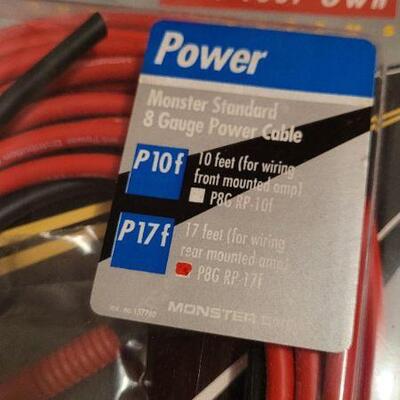 Lot 464: MONSTER CABLE Amp Wiring Kit 
