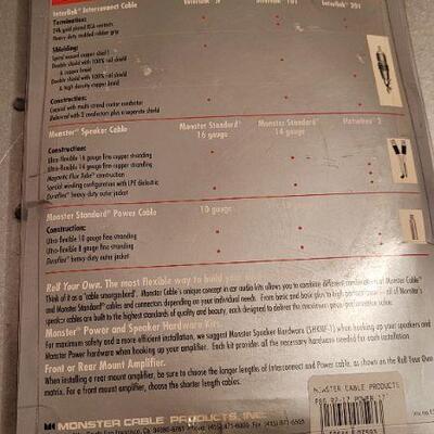 Lot 464: MONSTER CABLE Amp Wiring Kit 