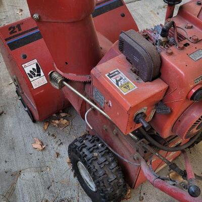 Lot 482: Troy Built 5 Horsepower 21" Snowblower 