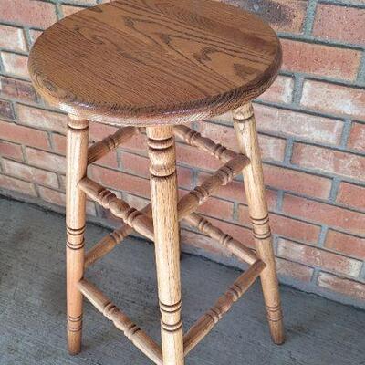 Lot 490: 31" x 13" Wood Stool 