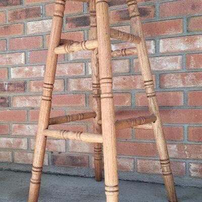 Lot 490: 31" x 13" Wood Stool 