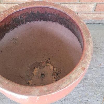 Lot 496: Large Ceramic Garden Pot 15" Tall x 14" Wide