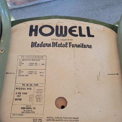 Lot 499: Vintage Mid Century Modern HOWELL Metal Chair