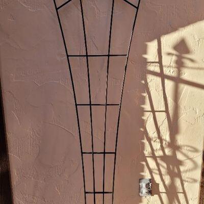 Lot 512: 65" Tall x 23" Wide Garden Metal Trellis Stake Accent 