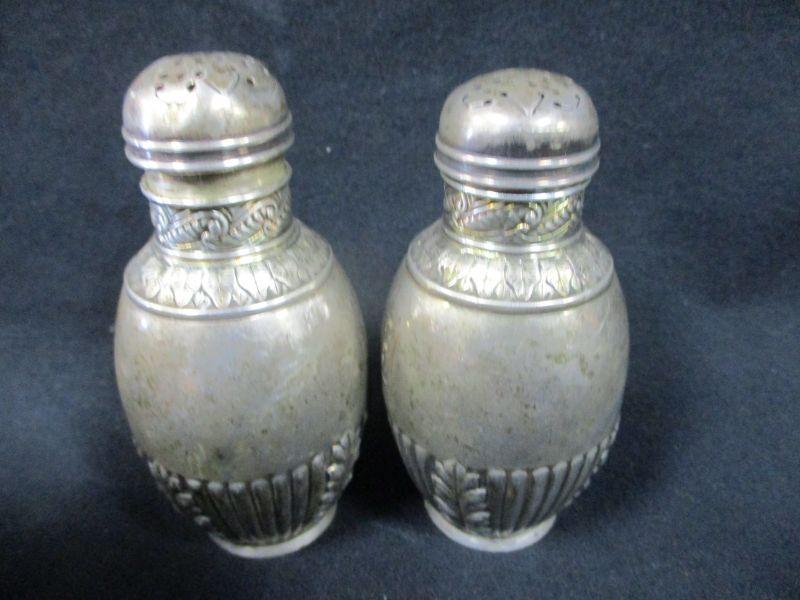 Lot 205 Sterling Crosby Weighted Sterling Salt & Pepper Shakers
