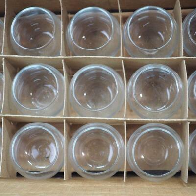 Lot 26 Party lights glass tea lite holders, Candles, holders, and wax