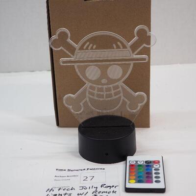 Lot 27 Jolly Roger New high tech night light 