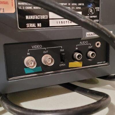 Lot 525: Vintage JVC TM-9U SECURITY Color Video Monitor