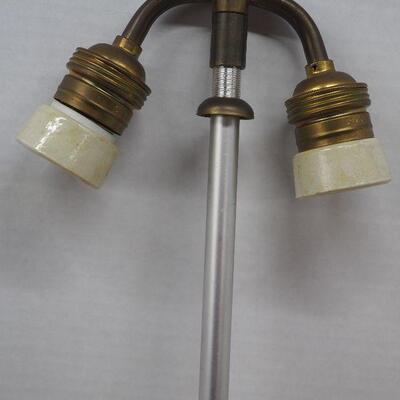 Lot 35 Vintage light covers and metal fixtures