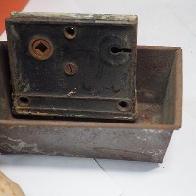 Lot 38 Colorful tool bins, hand tools