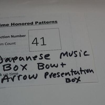 Lot 41 Japanese Award Music Box