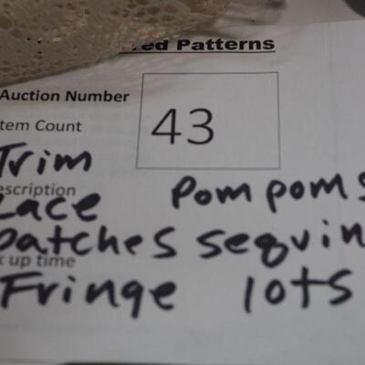Lot 43 Huge lot of trims