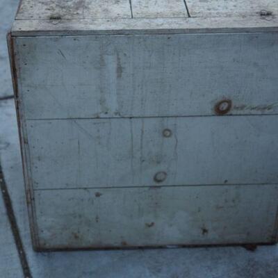 Lot 46  Antique wooden Ice Box