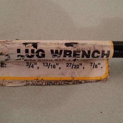 Lot 533: New Old Stock Auto Lug Wrench + 9" Uni Wrench