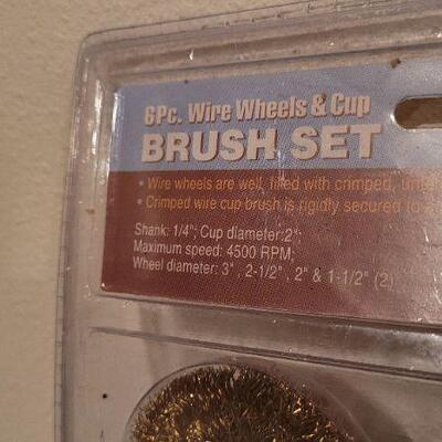 Lot 545: New Cut off Wheels + 6 pc. WIRE Brush Set
