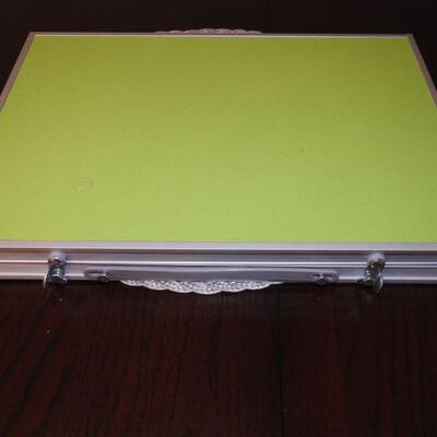 Art supplies with table