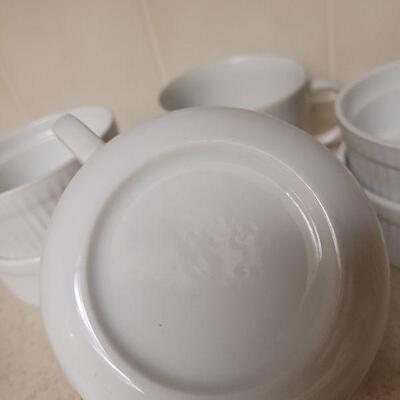 Lot 568: (2) Wildflower Soup Cups & Cordon Bleu Bowls