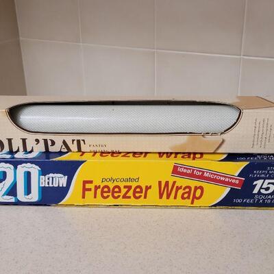 Lot 577: Baking Roll Pat, Freezer Wrap, Plastic Cups and Pastry Cloth 
