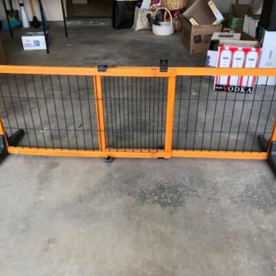 Lot 55. Dog suppliesâ€”bed, leash, harness, bowls, puppy pads, pair of dog gates, etc.--WAS $85â€“NOW $63.75