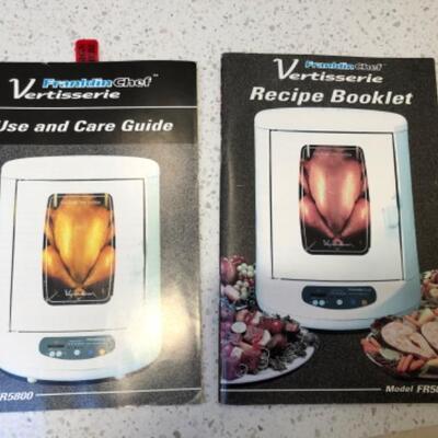 Lot 66. Franklin Chef Vertisserie with booklets--WAS $55â€“NOW $41.25