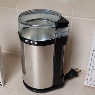 Lot 586: Krups Coffee Grinder & Filters