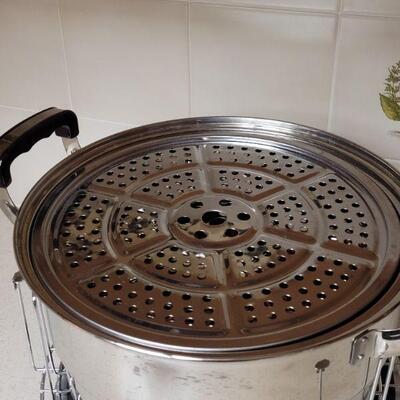 Lot 590: Canning Pot and Racks