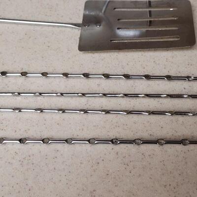 Lot 594: Grill Utensils and Skewers 