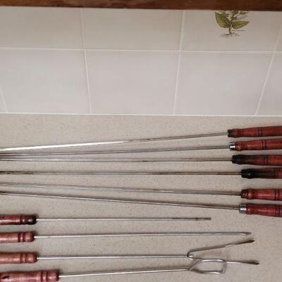 Lot 594: Grill Utensils and Skewers 
