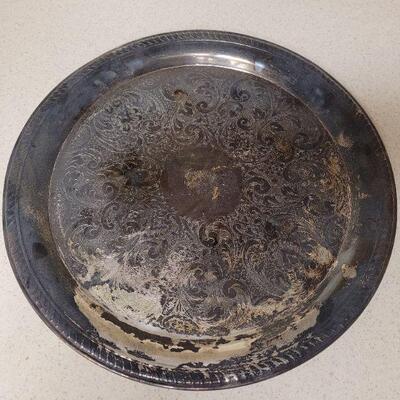 Lot 595: Silverplate Tray