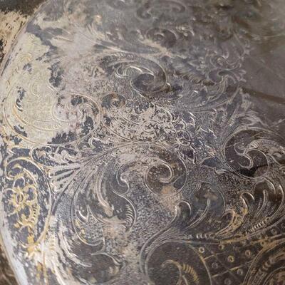 Lot 595: Silverplate Tray