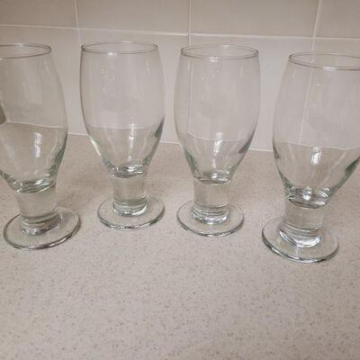 Lot 609: Tulip Whiskey Glasses