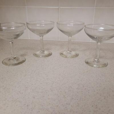 Lot 610:  Champagne Coupe Glasses