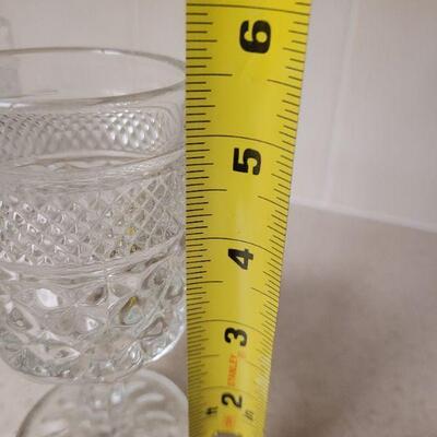 Lot 613: Cut Glass Sherry Glasses 