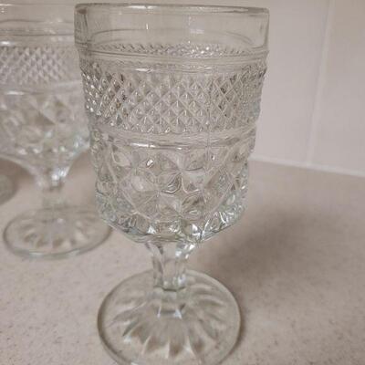 Lot 613: Cut Glass Sherry Glasses 