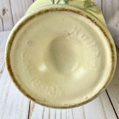 LOT 77  VINTAGE HULL POTTERY MATCHING PAIR EWERS PASTELS 
