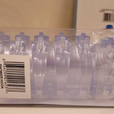Lot 636: New Vinyl Shower Curtain Liner and Rings